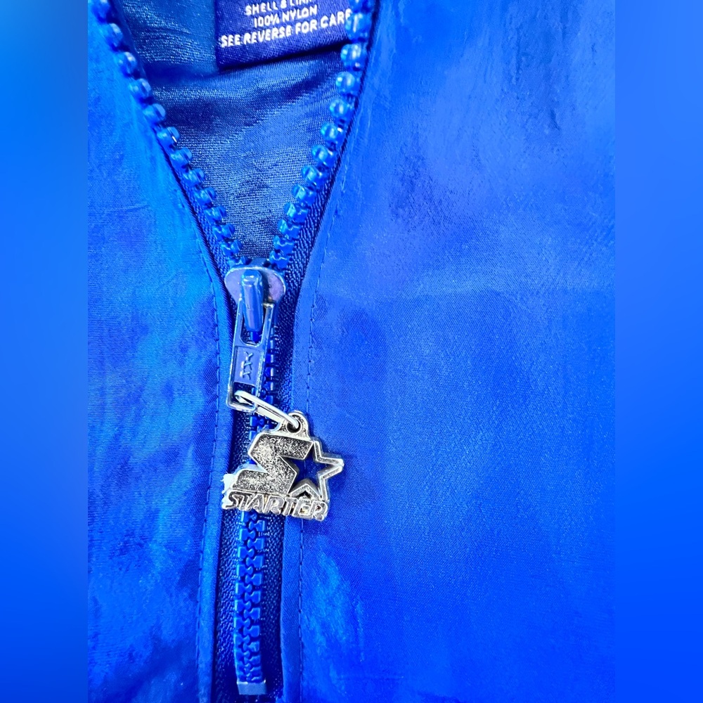 Vintage Starter Pullover Jacket Ribbed Collar Ico… - image 8